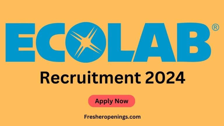 Ecolab Off Campus Recruitment 2024