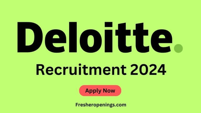 Deloitte Recruitment Drive 2024