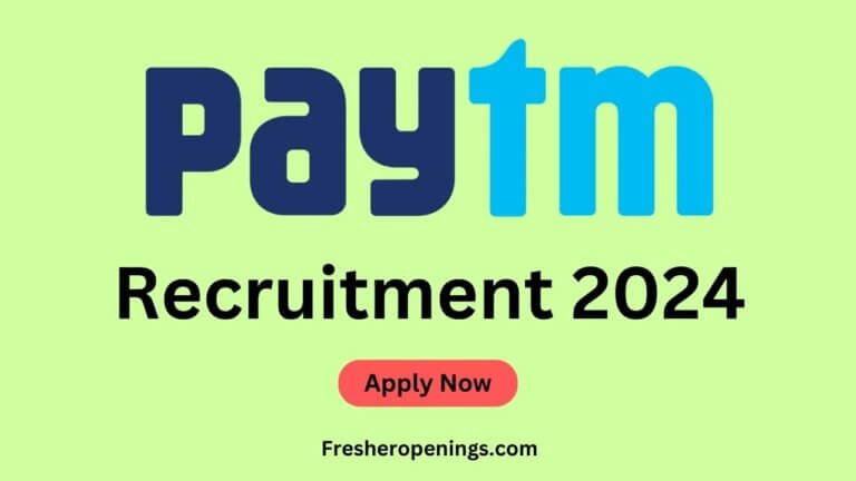 Paytm Off Campus Jobs 2024