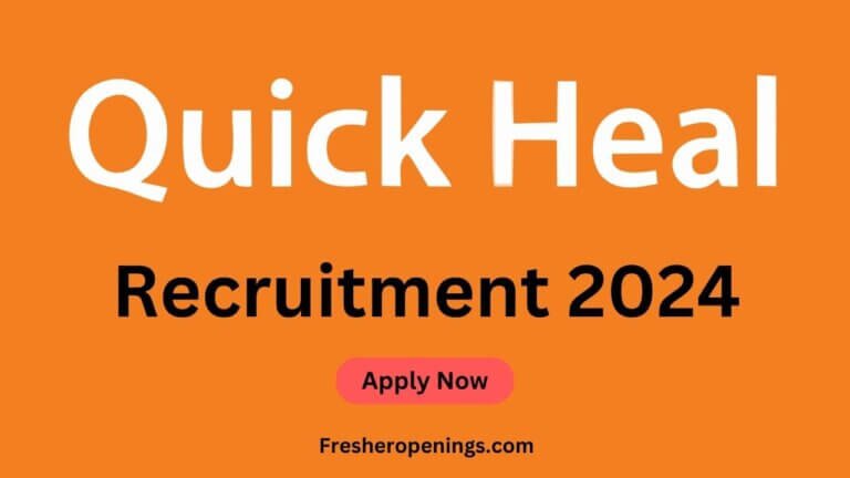 Quick Heal Off Campus Drive 2024