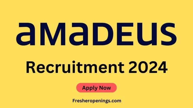 Amadeus Off Campus Jobs 2024