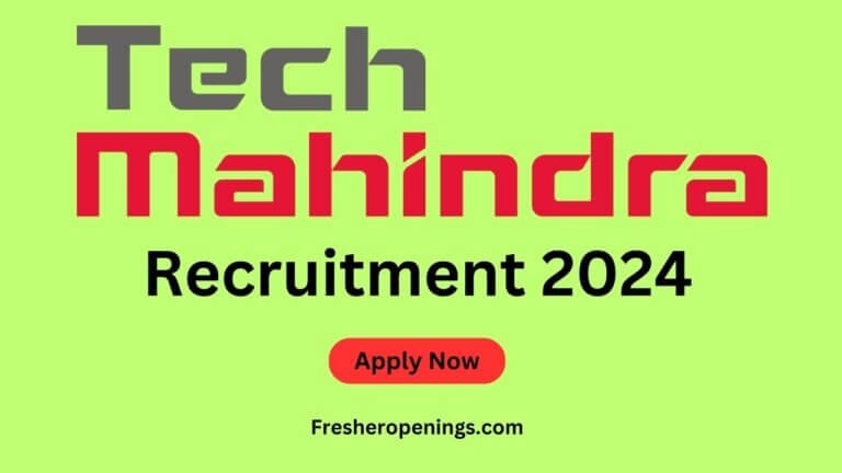 Tech Mahindra Recruitment Drive 2024
