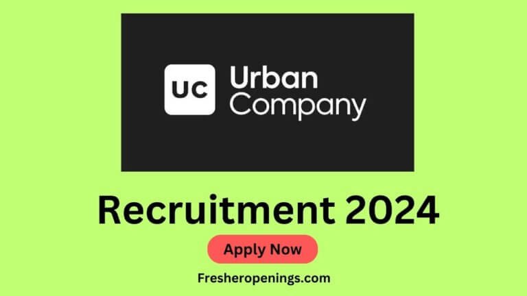 Urban Company Recruitment Drive 2024