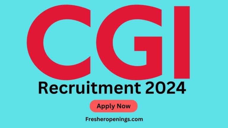CGI Recruitment 2024 for Freshers