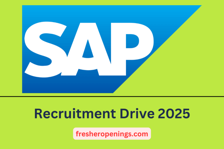 SAP Recruitment 2025 for Freshers