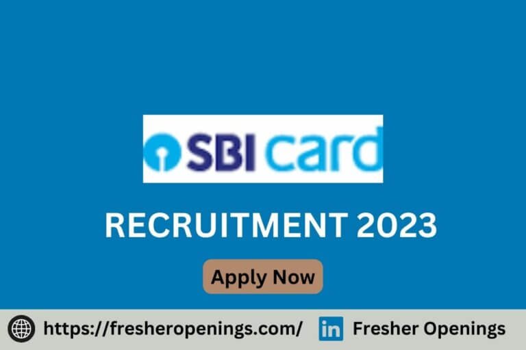 SBI Card Job Openings 2023-2024