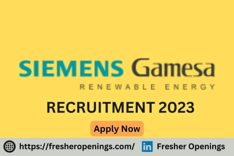 Siemens Gamesa Fresher Jobs 2023-2024