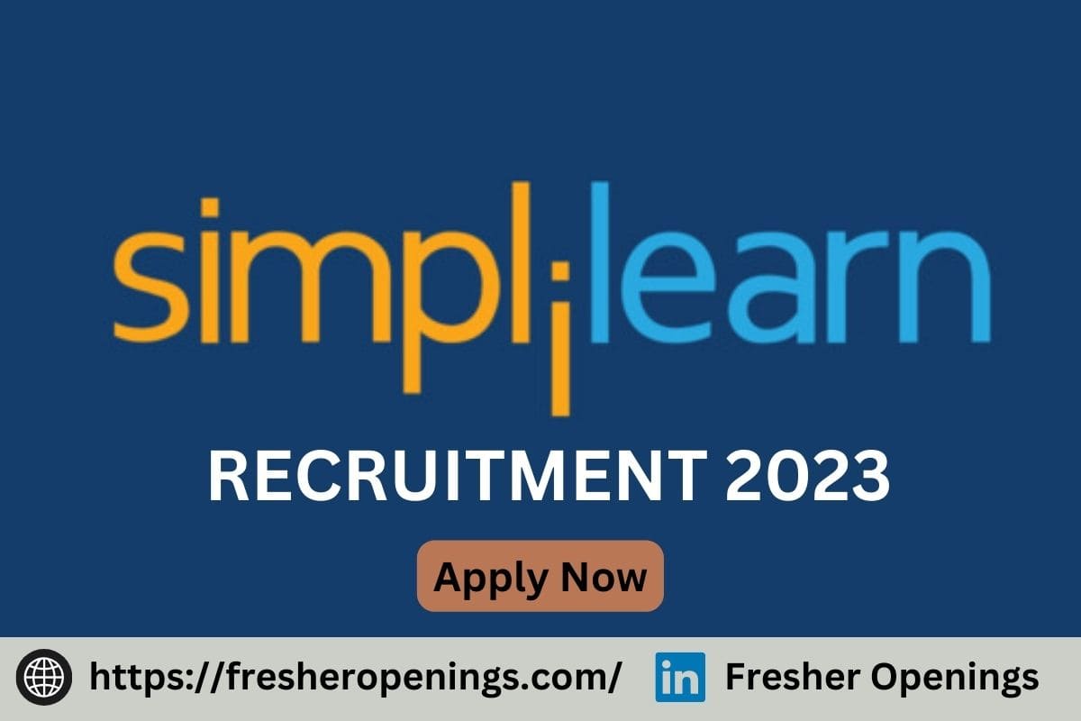 Simplilearn Job Openings 2023-2024