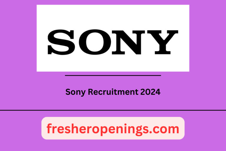 Sony Internship Drive 2024
