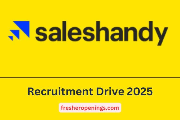 Saleshandy Recruitment Drive 2025 for Freshers