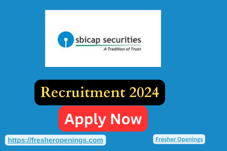 Sbicap Securities Walk in Job Drive 2024