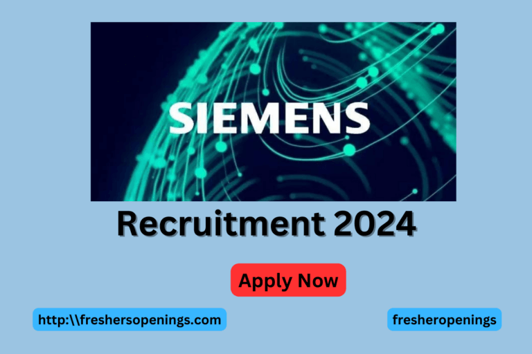 Siemens Freshers Recruitment 2024