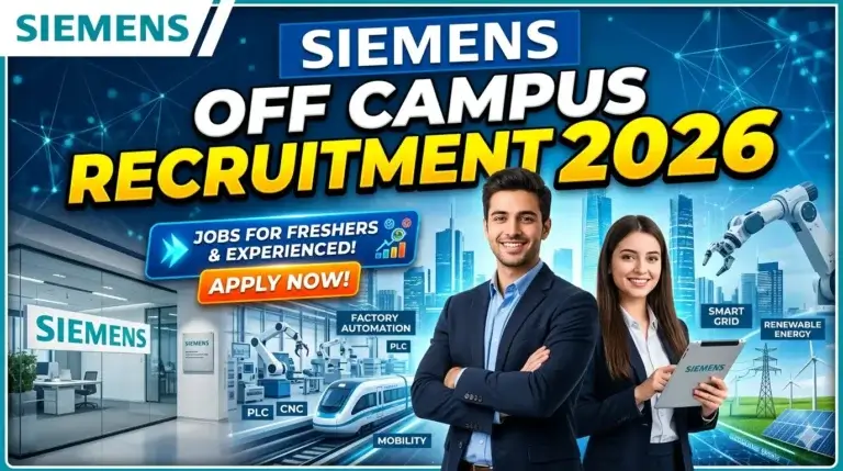 Siemens Off Campus Recruitment 2026