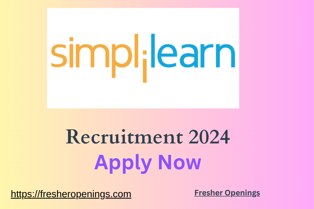 Simplilearn Careers Recruitment 2024