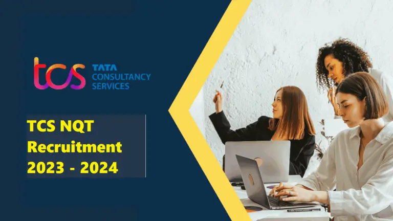 TCS NQT Recruitment for 2024 Batch