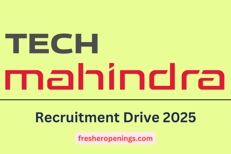 Tech Mahindra Recruitment Drive 2025