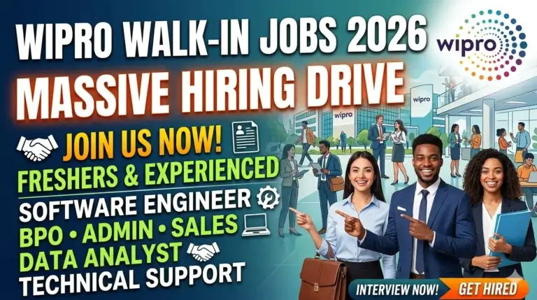 Wipro Walk-in Jobs 2026