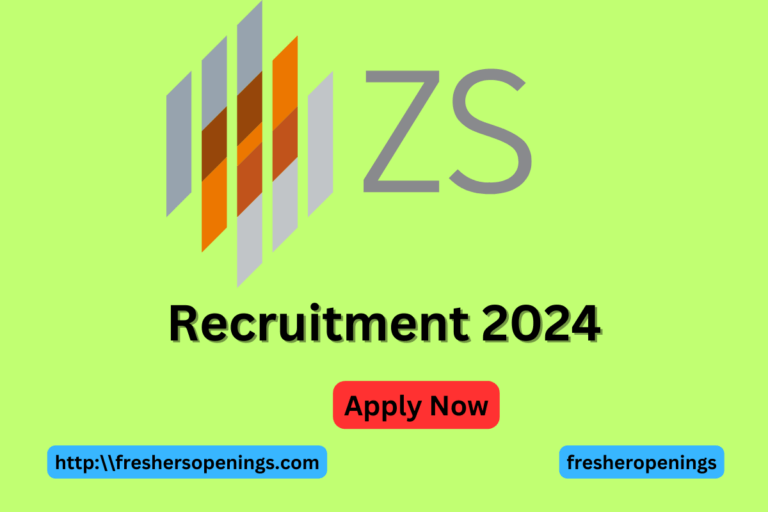 ZS Freshers Recruitment Drive 2024