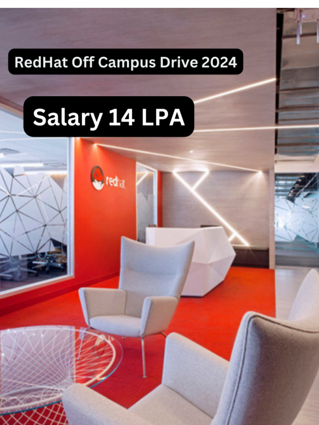 RedHat Off Campus Drive 2024 : Salary 14 LPA