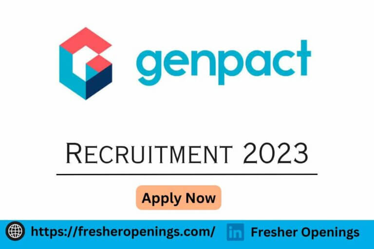 Genpact Off Campus Recruitment 2023