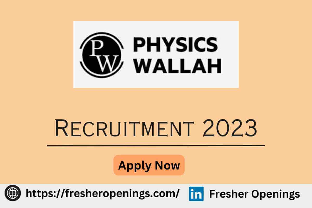 Physics Wallah Internship 2023
