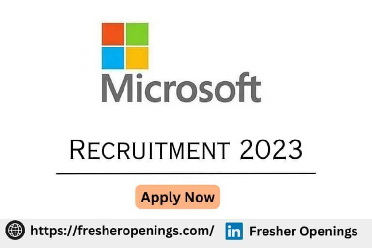 Microsoft Internship Recruitment 2023