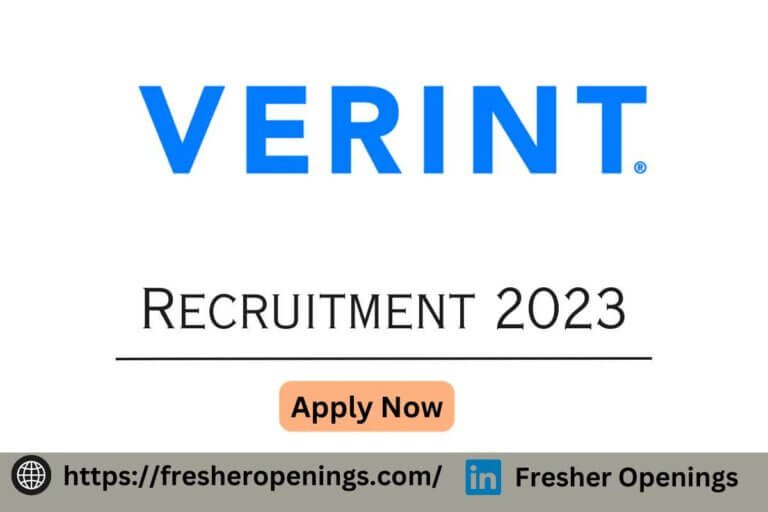Verint Careers Recruitment 2023