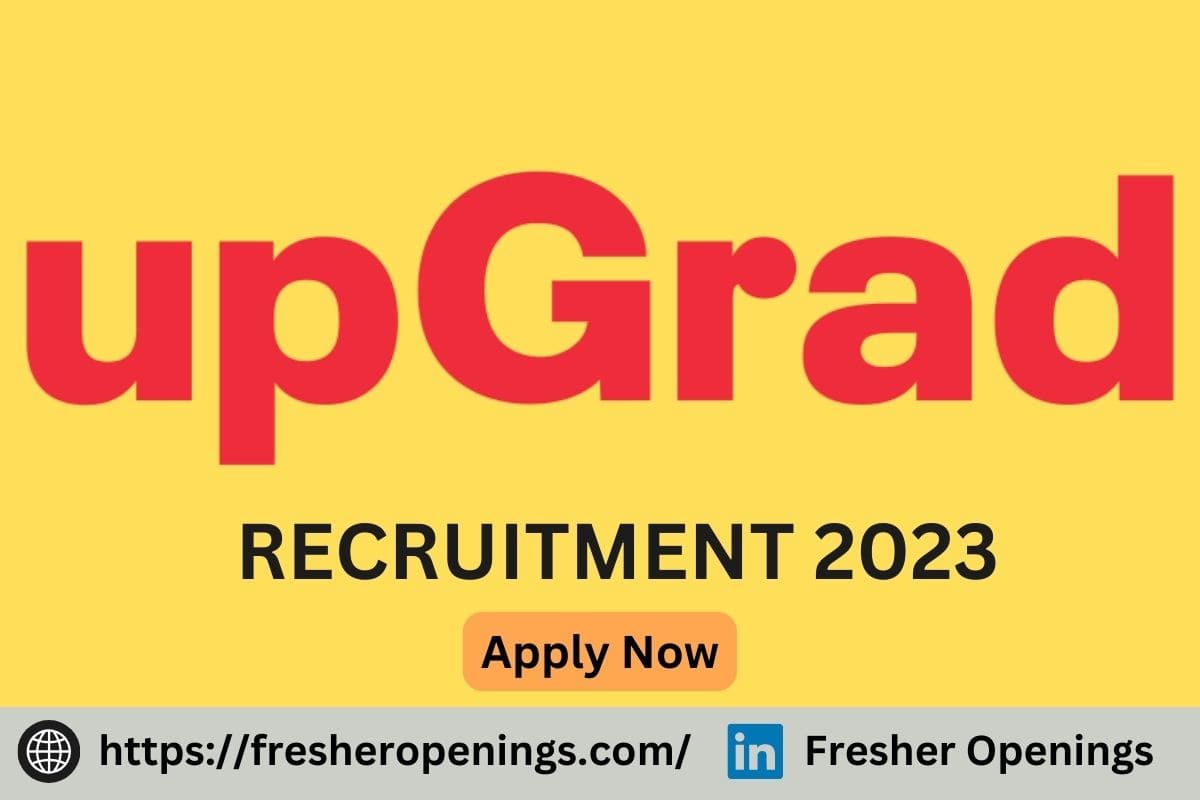 Upgrad Jobs for Freshers 2023-2024