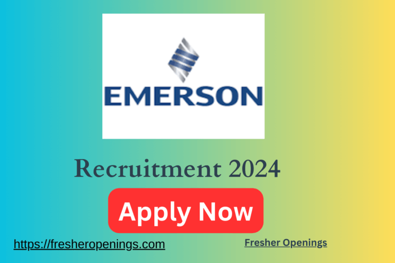 Emerson Careers Freshers Job Drive 2024